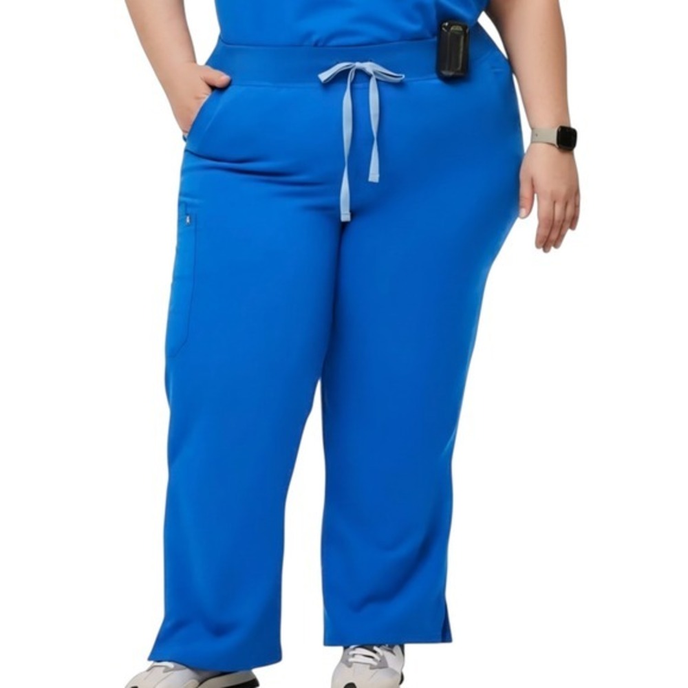 Figs Royal Blue Kade Cargo Scrub Pants-‎ Plus Size Tall 5XLT